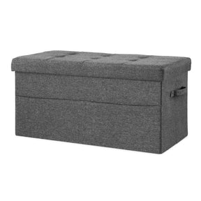 Artiss Storage Ottoman Foot Stool Rest Foldable - SportZone.co.nz