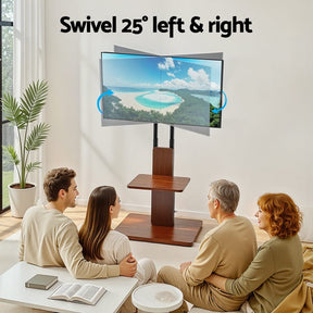 Artiss TV Stand 32 - 70" Wooden Tray Swivel Height Adjustable - SportZone.co.nz