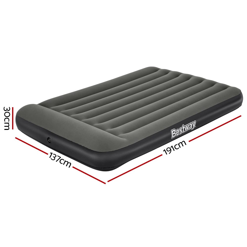 Bestway Air Mattress Double Inflatable Bed 30cm Airbed Grey - SportZone.co.nz