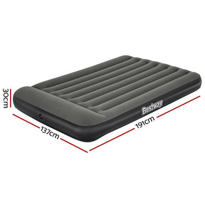 Bestway Air Mattress Double Inflatable Bed 30cm Airbed Grey - SportZone.co.nz