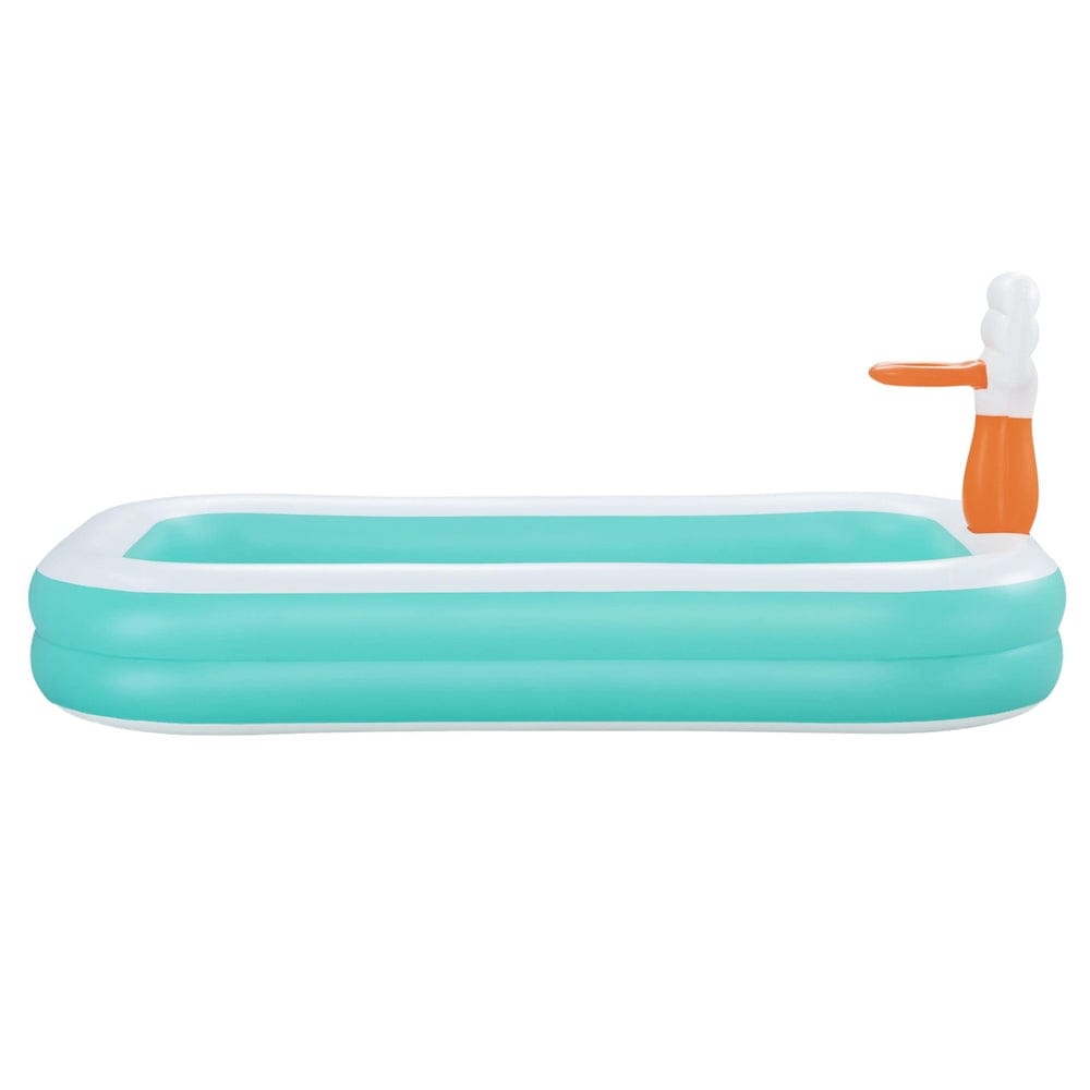 Bestway Kids Inflatable Pool Above Ground Play Pools Basketball Hoop 251x168cm - SportZone.co.nz