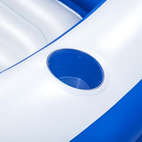 Bestway Kids Inflatable Pool Above Ground Pools Bench Seat Cup Holder 231x219cm - SportZone.co.nz