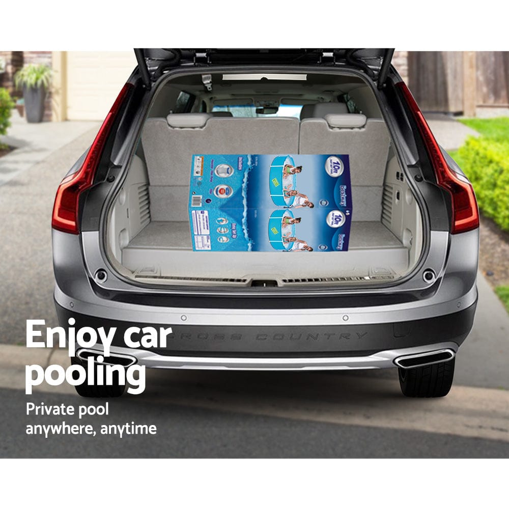 Bestway Kids Pool 152x38cm Round Steel Frame Swimming Pools Above Ground 580L - SportZone.co.nz