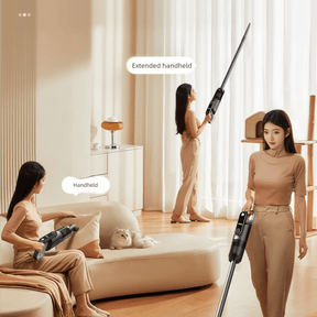 Black spray - painted model Wireless Stick Vacuum Cleaner with 14000Pa Suction, HEPA Filter & 350ml Water Tank for Wet Dry Cleaning, Ideal for Home Use - SportZone.co.nz