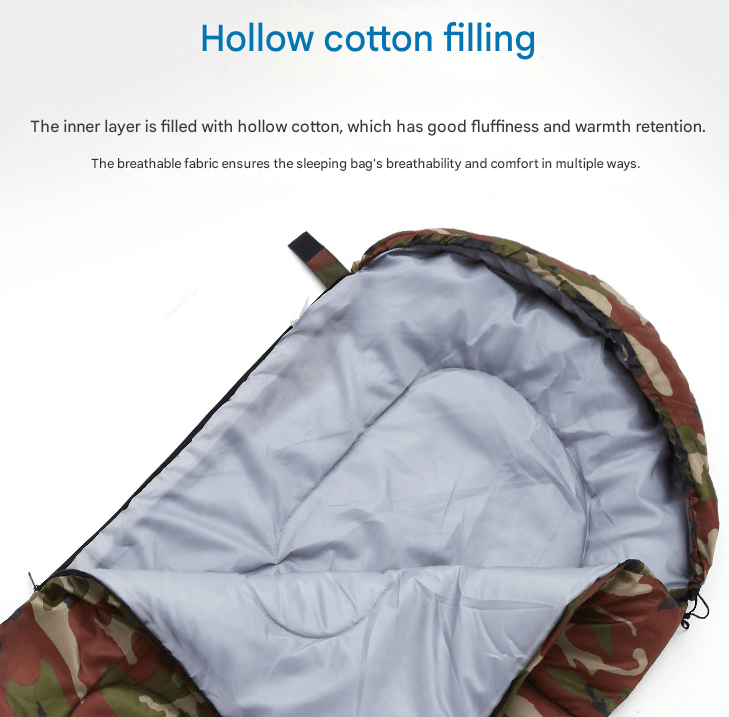 Blue 0.7kg Ultra - Lightweight Compact Sleeping Bag | Portable Outdoor Camping & Travel Gear | Breathable Warm Weather Sleep System - SportZone.co.nz