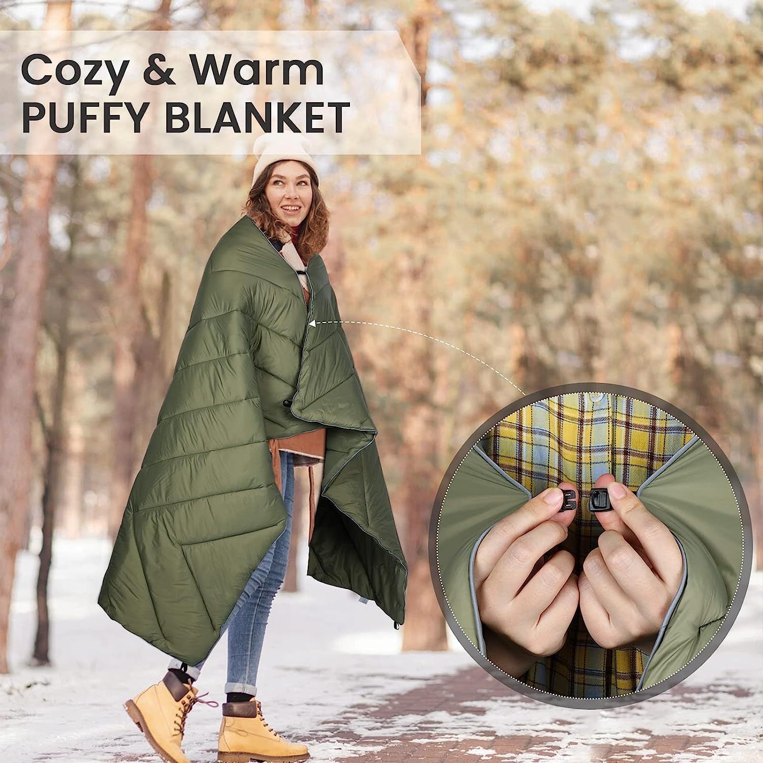 Blue Compact Lightweight Quilted Blanket - SportZone.co.nz