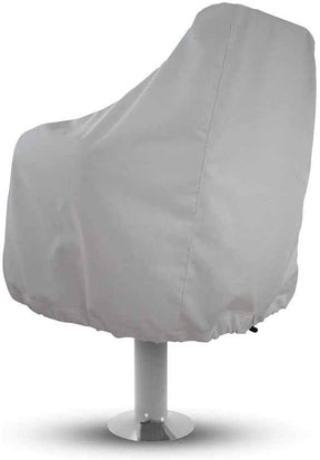 Boat Seat Cover Pedestal Pontoon Captain Boat Bench Chair Helm Protective Covers, White - SportZone.co.nz