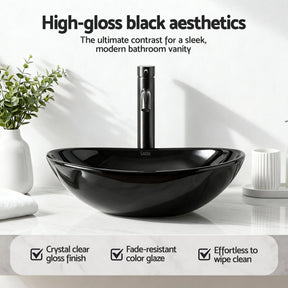 Cefito Bathroom Basin Ceramic Vanity Sink Hand Wash Bowl 41x34cm - SportZone.co.nz