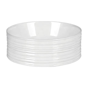 Cefito Bathroom Basin Vanity Sink Vessel Ceramic White Round Countertop 36cm - SportZone.co.nz