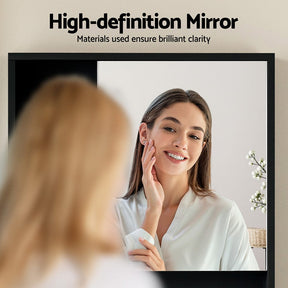 Cefito Bathroom Mirror Cabinet Mirrored Medicine Adjustable Shelf Wall Mounted 560mm Black - SportZone.co.nz