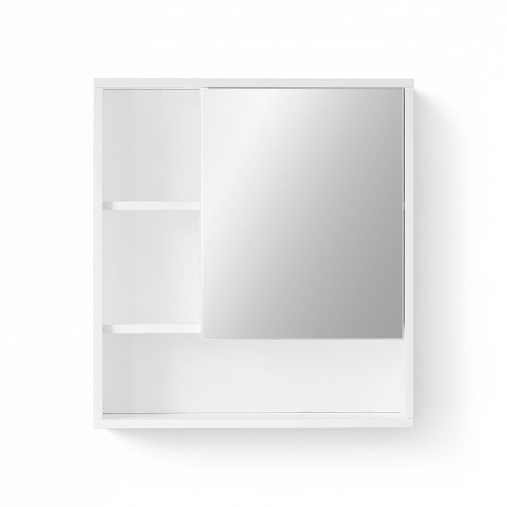 Cefito Bathroom Mirror Cabinet Mirrored Medicine Adjustable Shelf Wall Mounted 560mm White - SportZone.co.nz