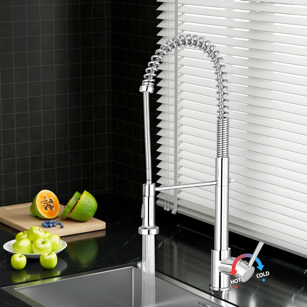 Cefito Kitchen Mixer Tap Pull Down 2 Modes Sink Faucet Basin Laundry Chrome - SportZone.co.nz
