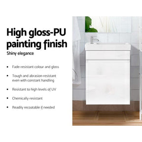 Cefito Vanity Unit 400mm with Basin White - SportZone.co.nz