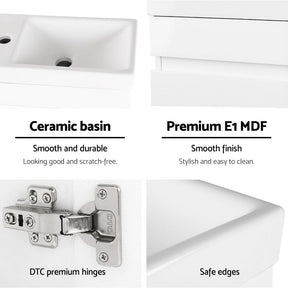 Cefito Vanity Unit 400mm with Basin White - SportZone.co.nz