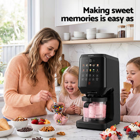Devanti 10 - in - 1 Ice Cream Maker Machine Homemade Gelato Sorbet Smart Portion Control Custom Mix - Ins - SportZone.co.nz