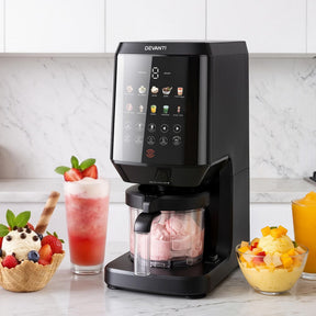 Devanti 10 - in - 1 Ice Cream Maker Machine Homemade Gelato Sorbet Smart Portion Control Custom Mix - Ins - SportZone.co.nz