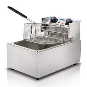 Devanti 10L Electric Commercial Deep Fryer Single Basket 2200W - SportZone.co.nz