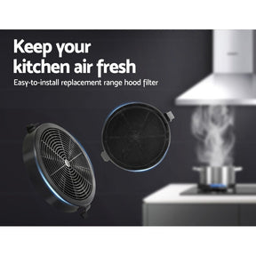 Devanti 11cm Range Hood Carbon Charcoal Filters Replacement X2 - SportZone.co.nz