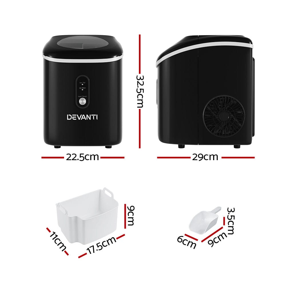 Devanti 15kg Nugget Ice Maker Machine - SportZone.co.nz