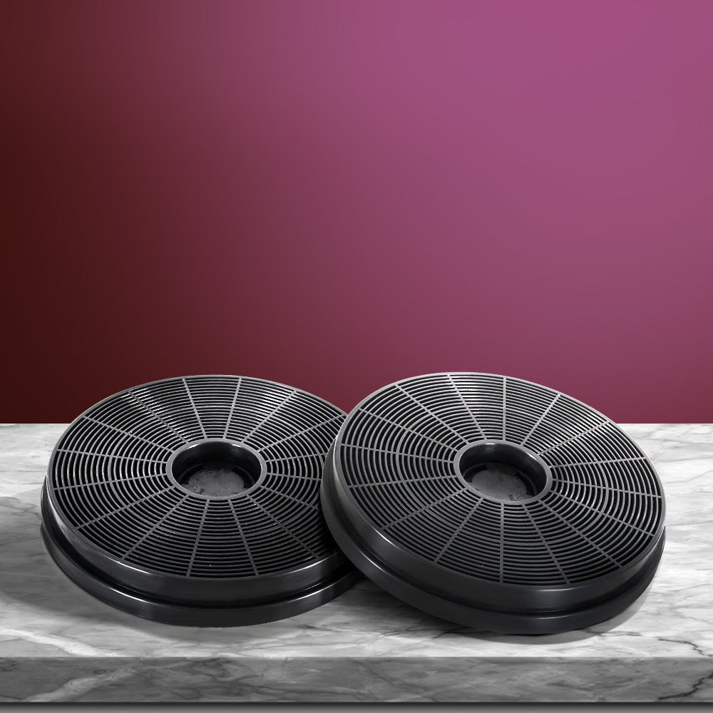 Devanti 17cm Range Hood Carbon Charcoal Filters Replacement X2 - SportZone.co.nz