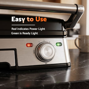 Devanti 2000W 3-in-1 Panini Press Grill Sandwich Maker 180° Open 4 Slice - SportZone.co.nz