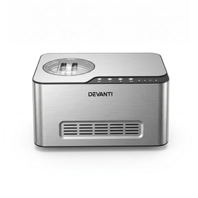 Devanti 2L 2-in-1 Ice Cream & Yogurt Maker Machine No Pre-Freezing Homemade Gelato Sorbet - SportZone.co.nz
