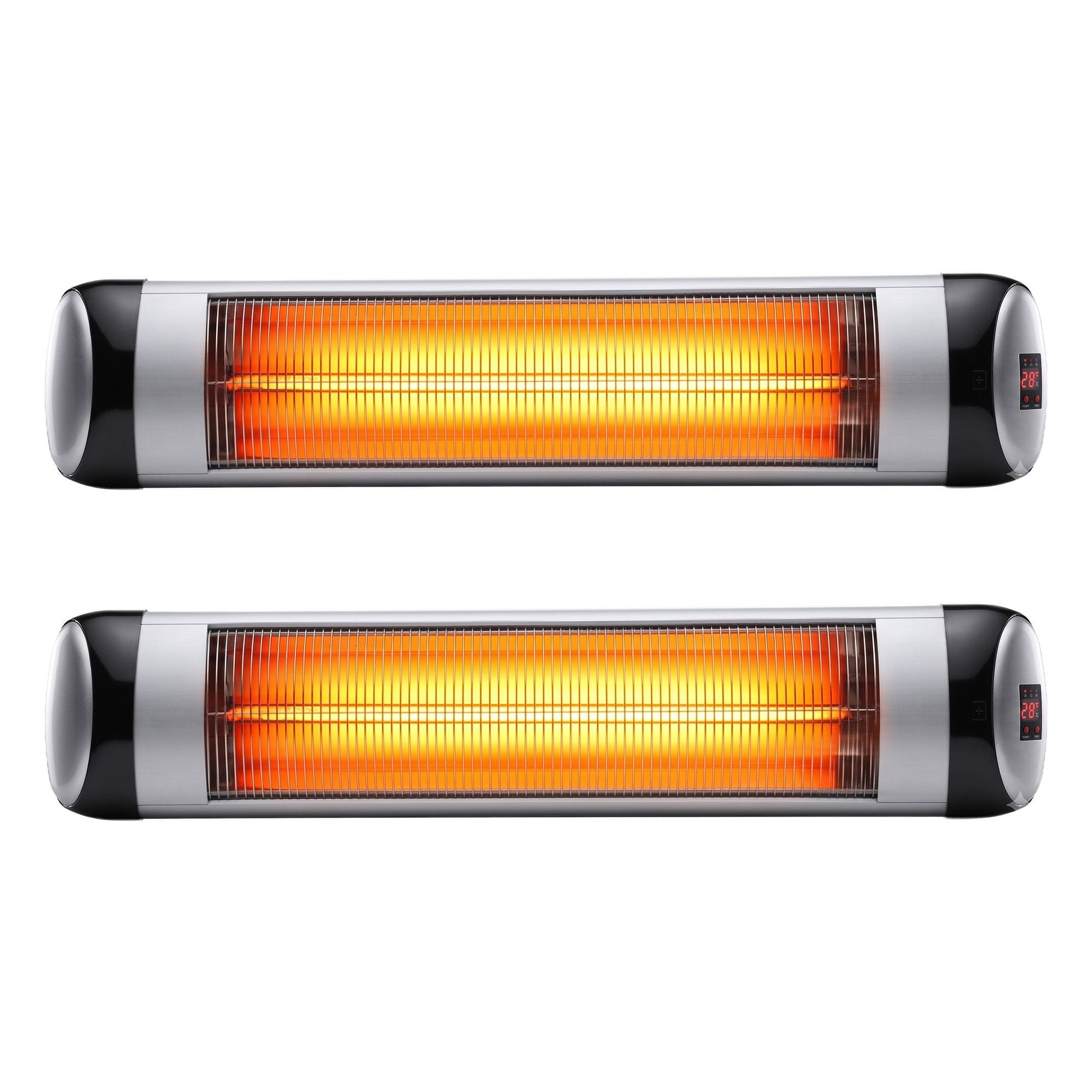 Devanti 2PCS Electric Radiant Strip Heater Outdoor Indoor Patio Infrared Heaters 2000W - SportZone.co.nz