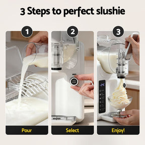 Devanti 5in1 Slushie Machine Ice Cream Maker 2L White - SportZone.co.nz