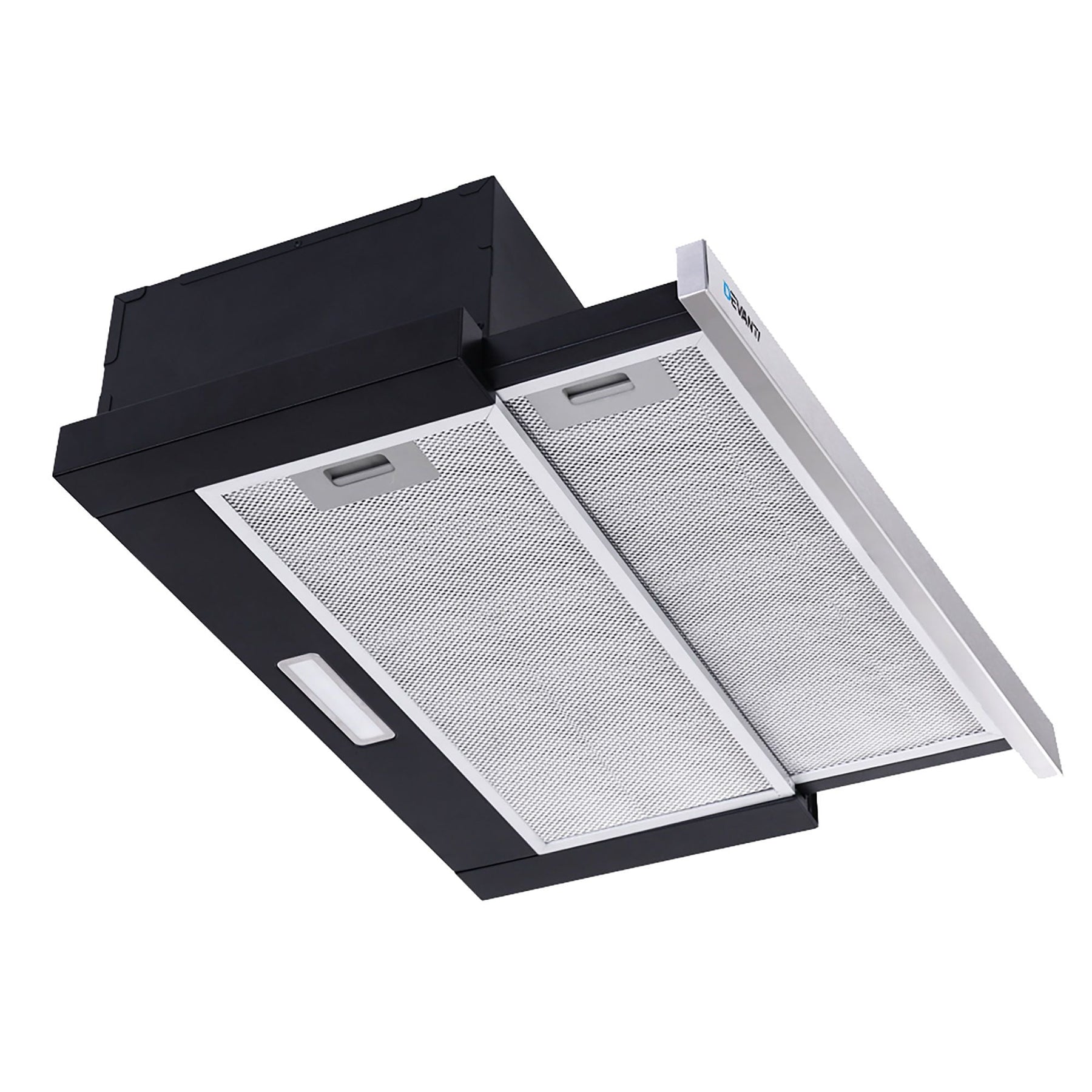 Devanti 600mm Range Hood 60cm Slide out Rangehood Stainless Steel - SportZone.co.nz