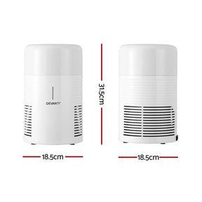 Devanti Air Purifier HEPA Filter Home Purifiers Dust Sensor PM2.5 Remover - SportZone.co.nz
