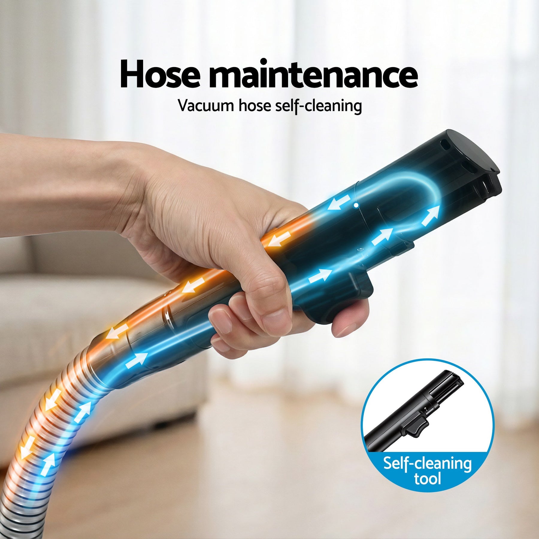 Devanti Carpet Washer Vacuum Cleaner 600W 13kpa Hose Self - Cleaning Function - SportZone.co.nz