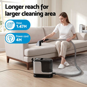 Devanti Carpet Washer Vacuum Cleaner 600W 13kpa Hose Self - Cleaning Function - SportZone.co.nz