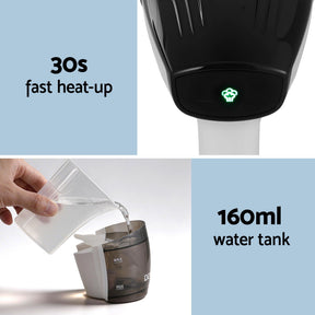 Devanti Clothes Steamer, 1500W Powerful Fast 30s Heat - Up Continuous Steam Lock 160ml Tank Fabric Brush Portable Handheld Steam Iron for Home Travel Business Trip - SportZone.co.nz