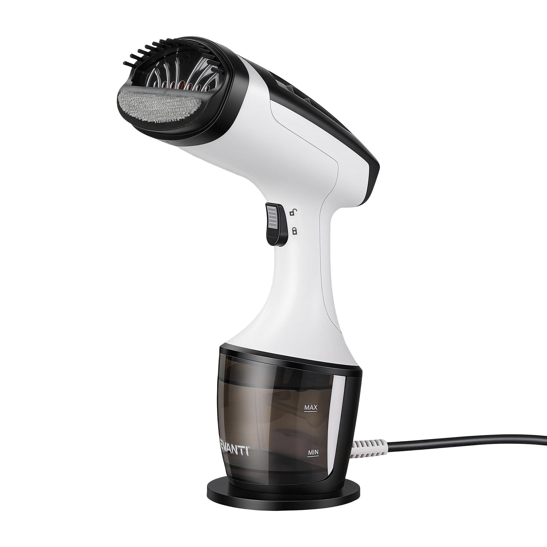 Devanti Clothes Steamer, 1500W Powerful Fast 30s Heat - Up Continuous Steam Lock 160ml Tank Fabric Brush Portable Handheld Steam Iron for Home Travel Business Trip - SportZone.co.nz