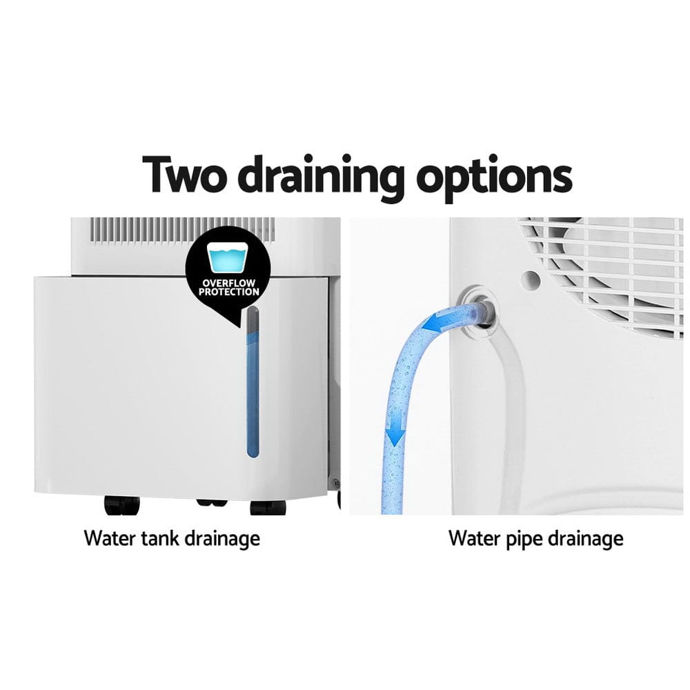 Devanti Dehumidifier 12L Air Purifier White - SportZone.co.nz