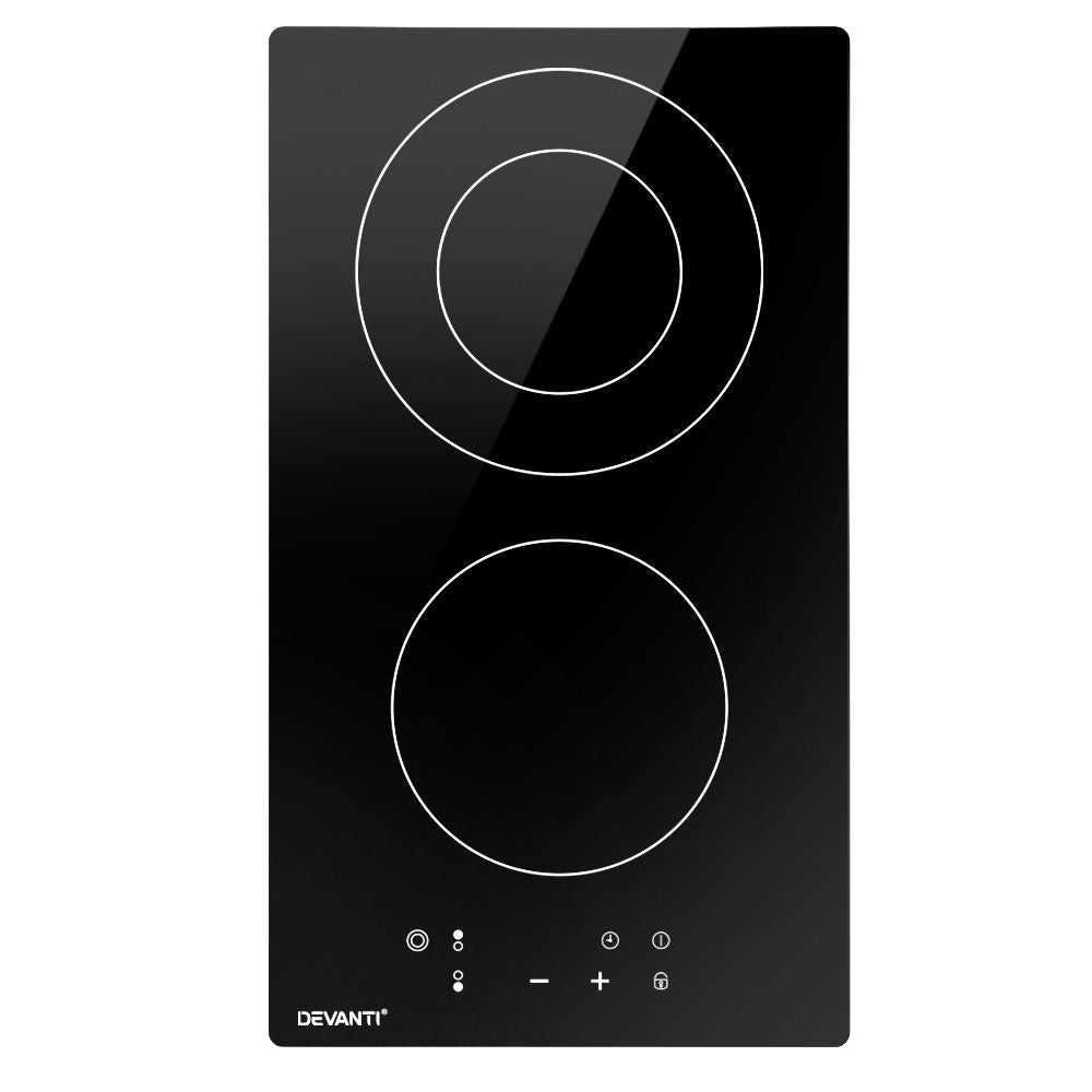 Devanti Electric Ceramic Cooktop 30cm - SportZone.co.nz