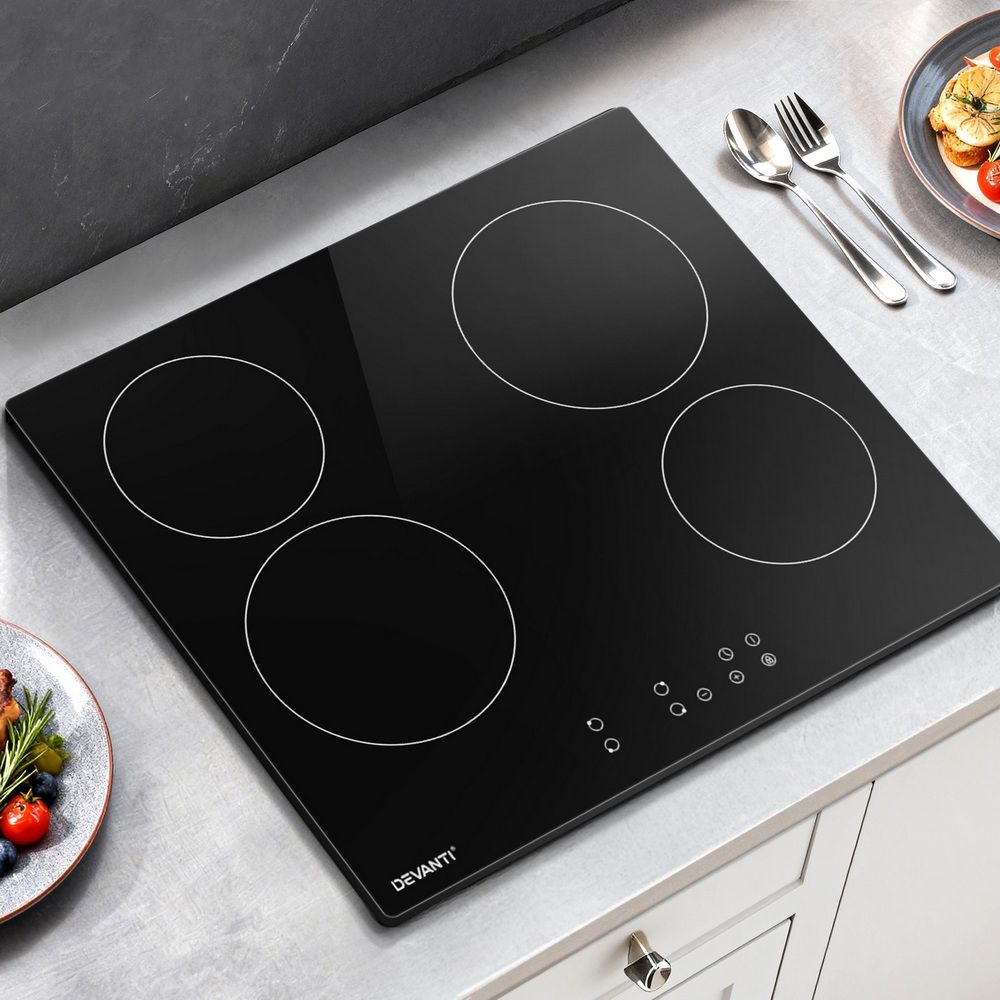 Devanti Electric Ceramic Cooktop 60cm Touch Control - SportZone.co.nz