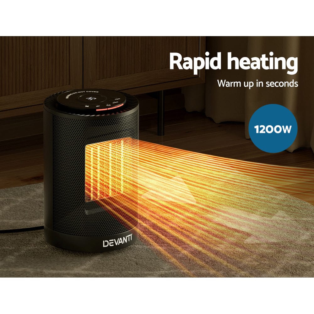Devanti Electric Fan Heater 1200W - SportZone.co.nz