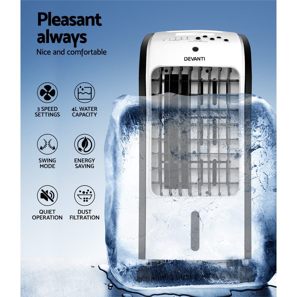 Devanti Evaporative Air Cooler Conditioner 4L - SportZone.co.nz