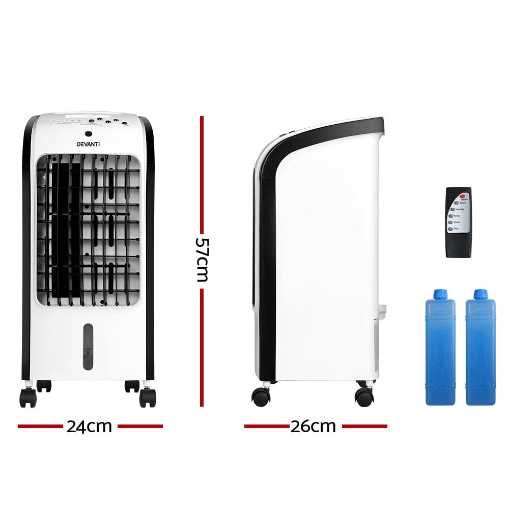 Devanti Evaporative Air Cooler Conditioner 4L - SportZone.co.nz