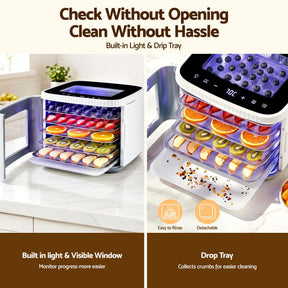 Devanti Food Dehydrator Machine 5 Tray Mini Fruit Dryer Maker White - SportZone.co.nz