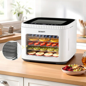 Devanti Food Dehydrator Machine 5 Tray Mini Fruit Dryer Maker White - SportZone.co.nz