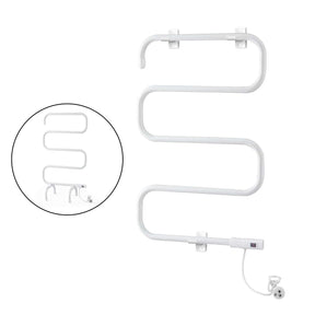 Devanti Heated Towel Rail Freestanding Wall Mounted S - Shape Electric Warmer Rack - SportZone.co.nz