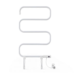 Devanti Heated Towel Rail Freestanding Wall Mounted S - Shape Electric Warmer Rack - SportZone.co.nz