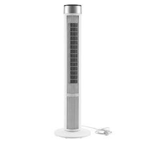 Devanti Tower Fan with Remote Control, 3 Speed 3 Mode 7.5h Timer, White - SportZone.co.nz