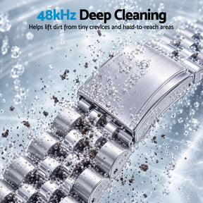 Devanti Ultrasonic Cleaner 700mL 48kHz Jewellery Cleaning Machine with Stainless Steel Tank White - SportZone.co.nz