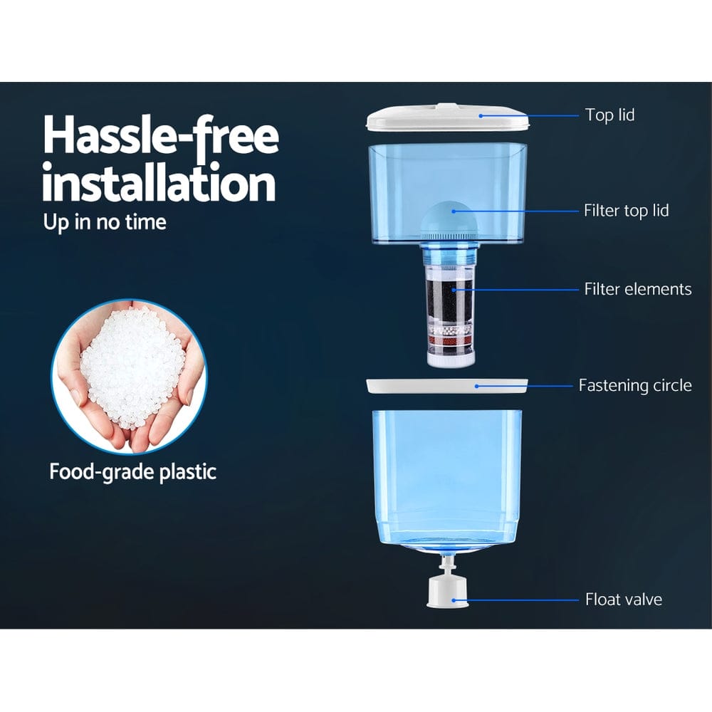 Devanti Water Cooler Dispenser 22L Filter Bottle - SportZone.co.nz