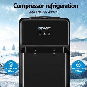 Devanti Water Cooler Dispenser Bench Top 22L Black - SportZone.co.nz