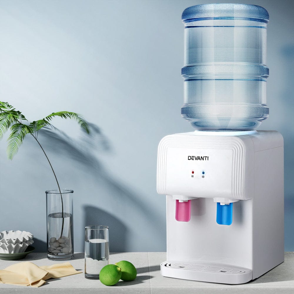 Devanti Water Cooler Dispenser Bench Top White - SportZone.co.nz