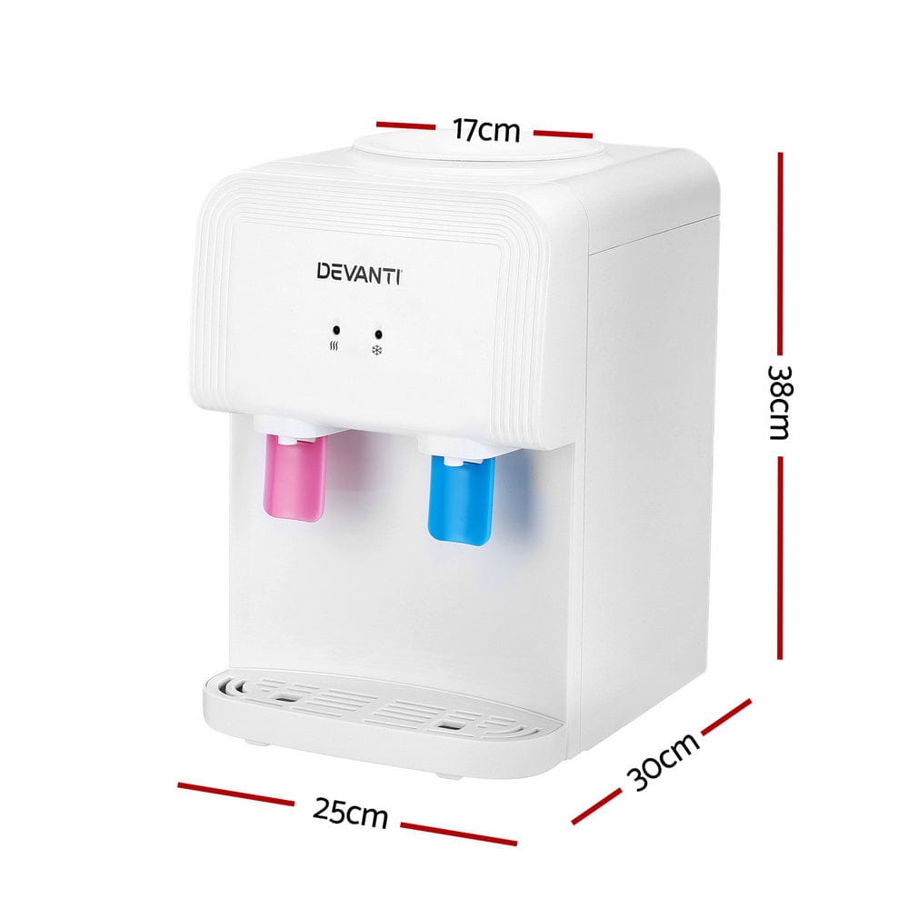 Devanti Water Cooler Dispenser Bench Top White - SportZone.co.nz